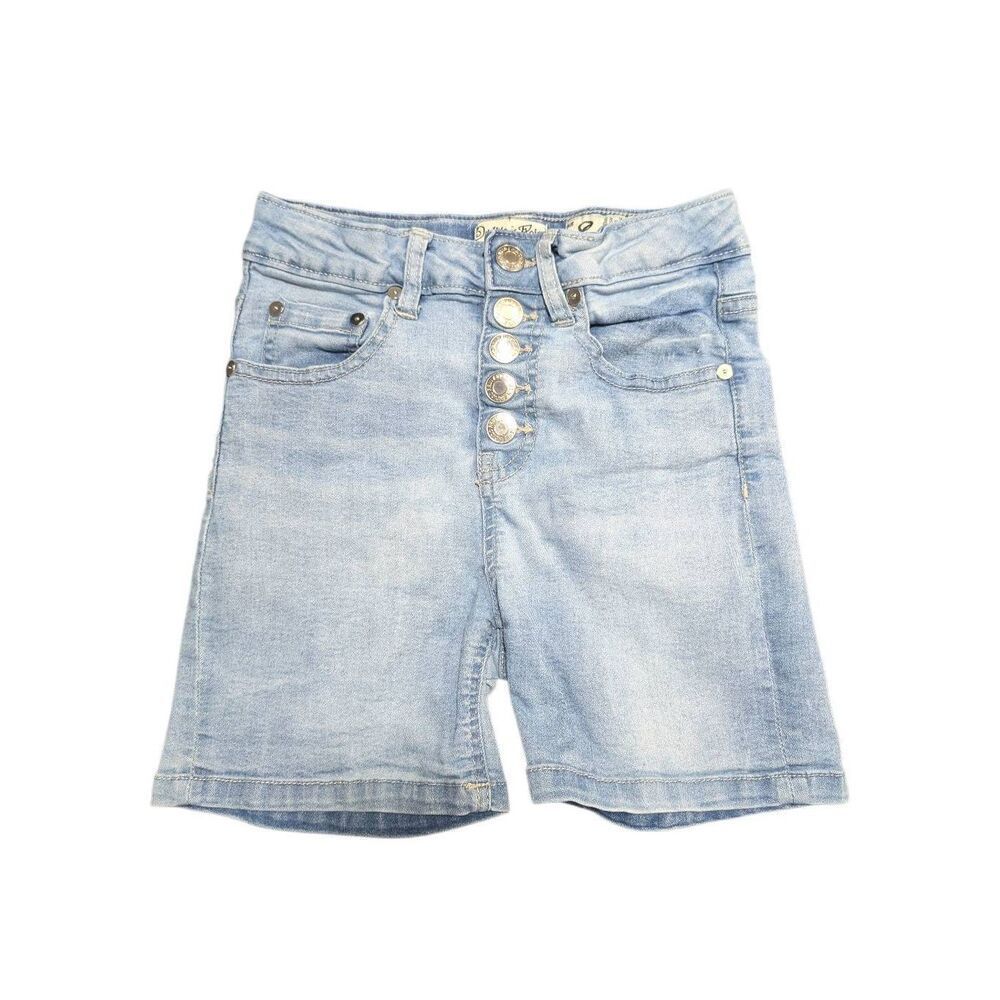 Indigo Rein Button Fly Front Jean Shorts Mid Rise Kid's Size 8